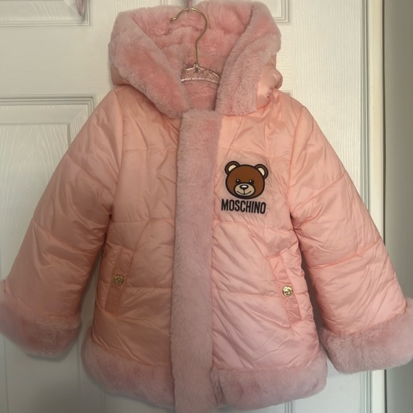 Moschino Other - Baby Moschino winter reversible pink coat size 2T